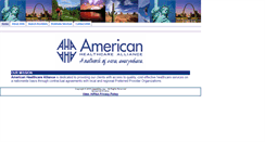 Desktop Screenshot of americanhealthcareallianceonline.com